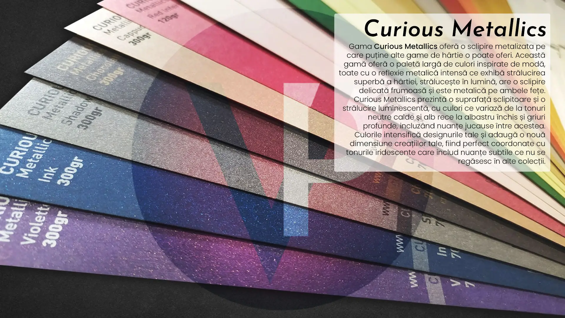 Carton Curious Metallics sidefat pentru cărți de vizită - Vectorial Print