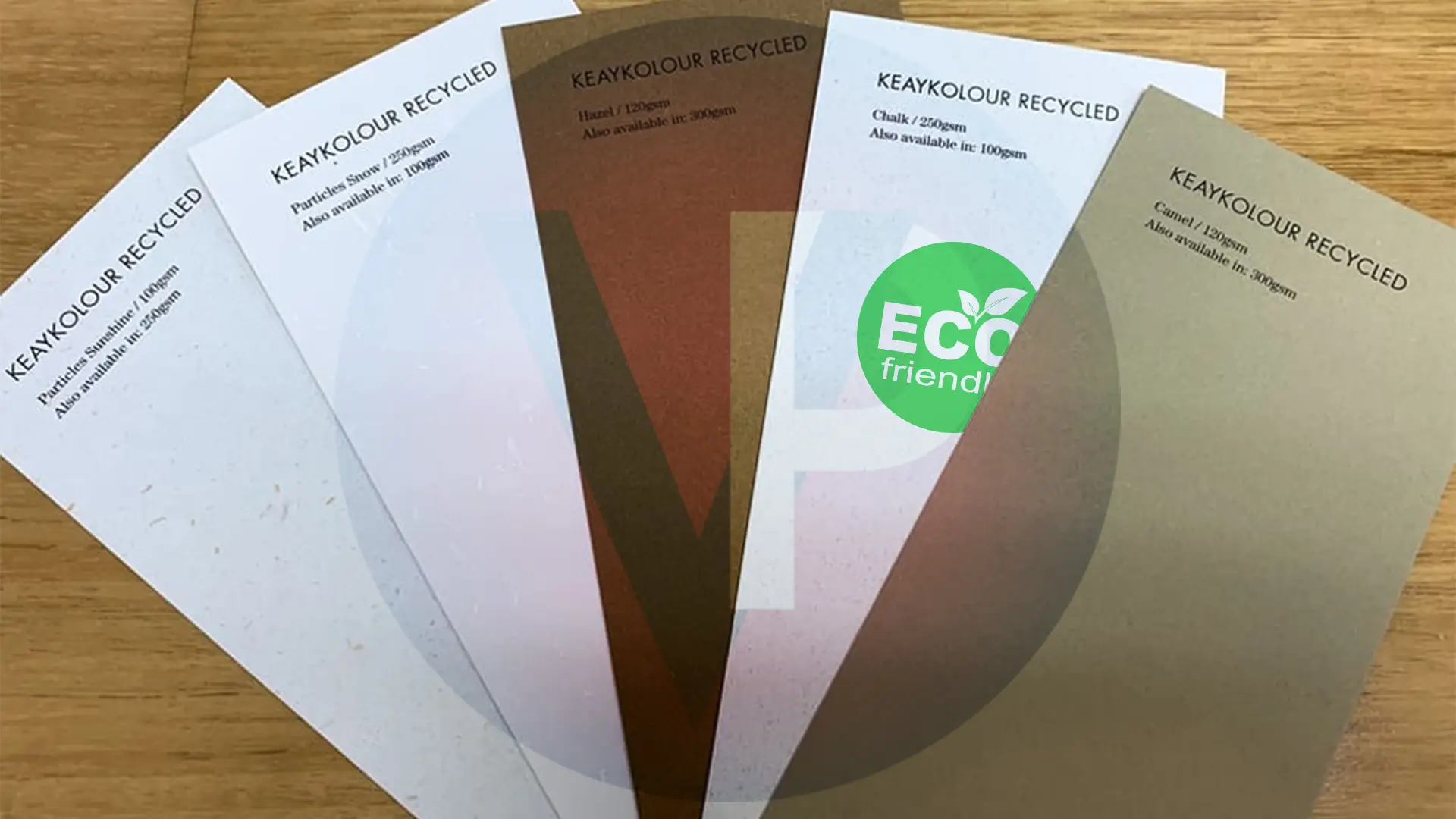 Carton Kraft Reciclat Keaykolour Recycled pentru cărți de vizită - Vectorial Print