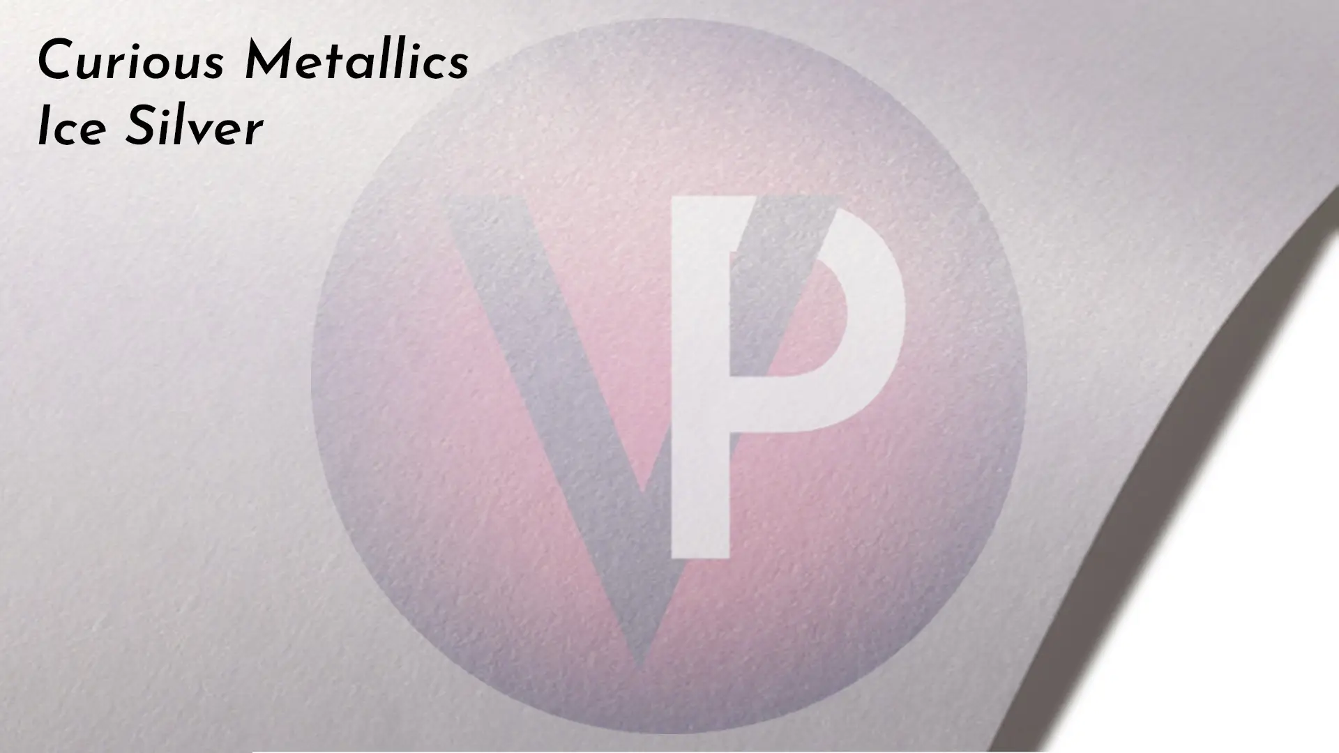 Carton Curious Metallics Ice Silver pentru cărți de vizită - Vectorial Print