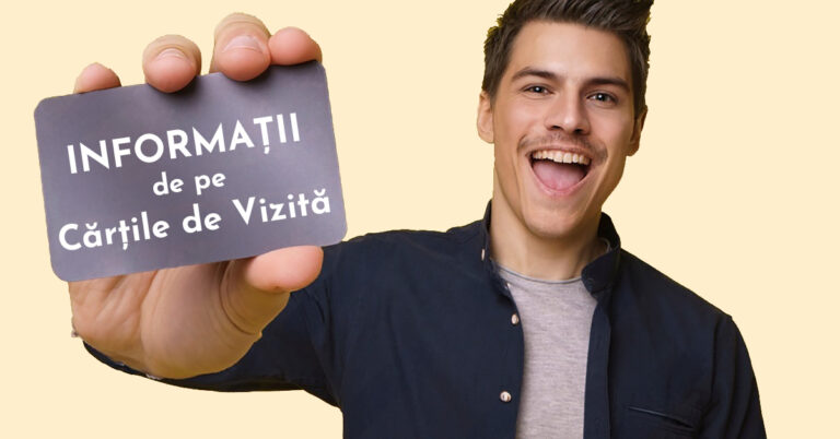Informații de pe cărțile de vizită
